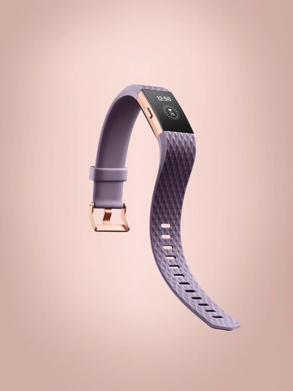 NEW in box Fitbit Charge 2 Lavender Rose Gold series Size S